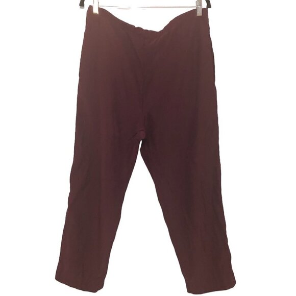 THE J. PETERMAN COMPANY 100% Silk Pants Women's Size Large Wine - Picture 3 of 12